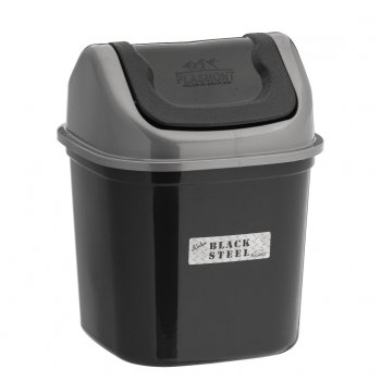 Lixeira Basculante 7 Litros Preto
