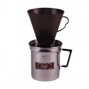 Canecao Aluminio de 1,2 Litros com Porta Filtro Cafe