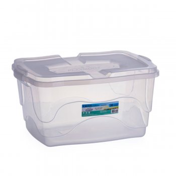 Kit 3 Caixas Organizadoras 20L Multiuso Transparente