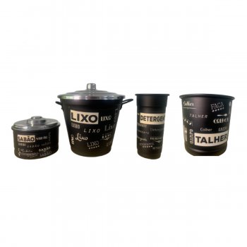 Kit Limpeza Kit Pia Porta Talher Cozinha Casa Decoracao Organização em Aluminio